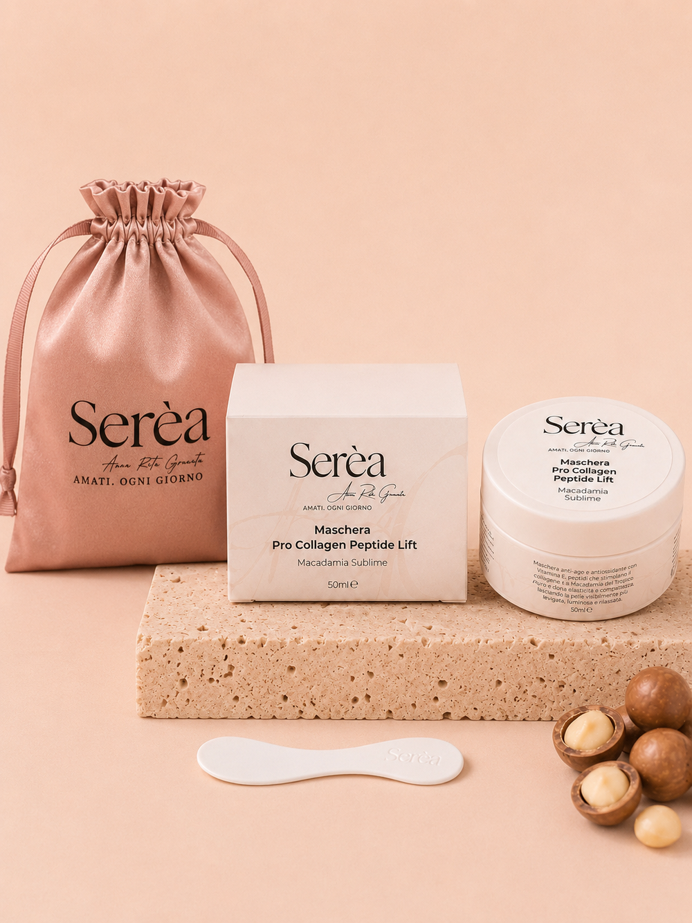 Maschera viso Pro-collagene e Luminosità - Macadamia Sublime