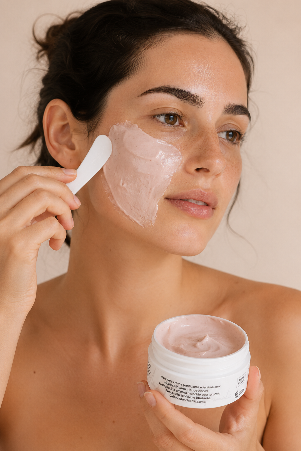 Maschera viso purificante lenitiva - Sweet Vanilla