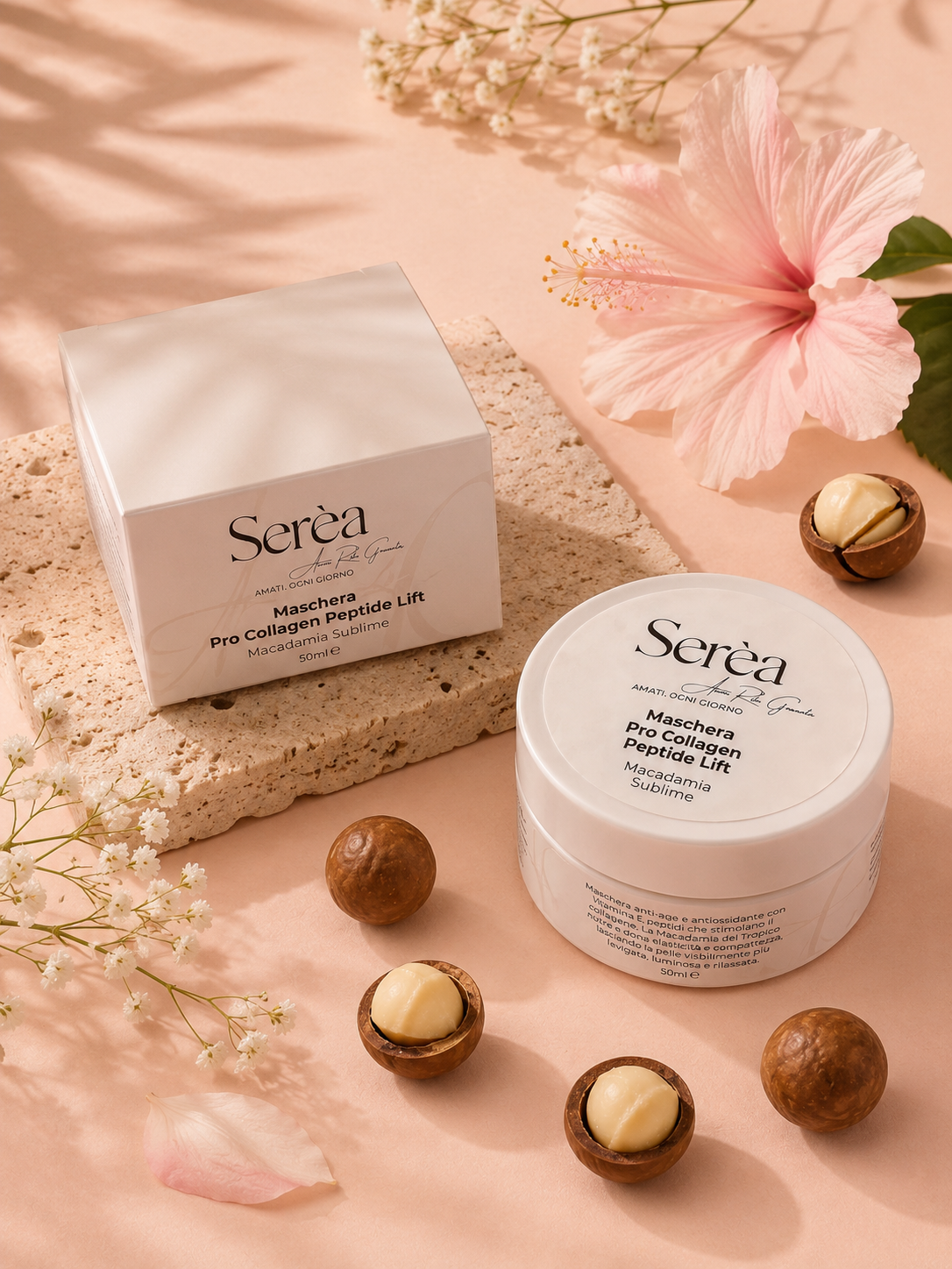 Maschera viso Pro-collagene e Luminosità - Macadamia Sublime