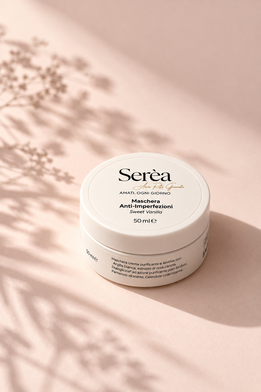 Maschera viso purificante lenitiva - Sweet Vanilla