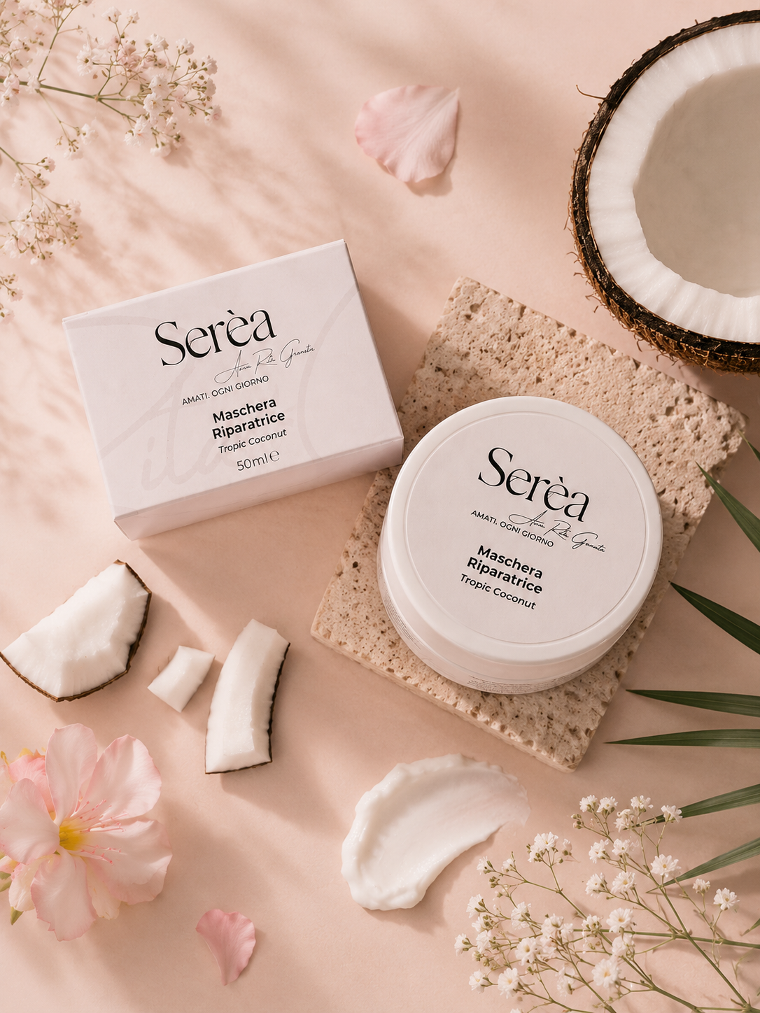 Maschera viso riparatrice - Tropic Coconut