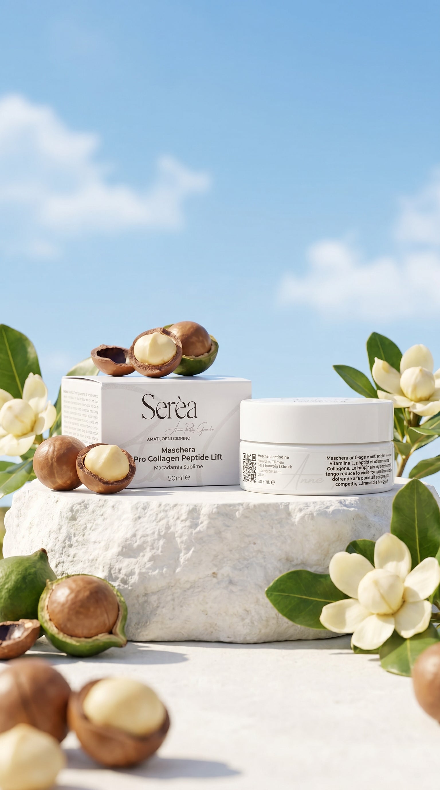 Maschera viso Pro-collagene e Luminosità - Macadamia Sublime
