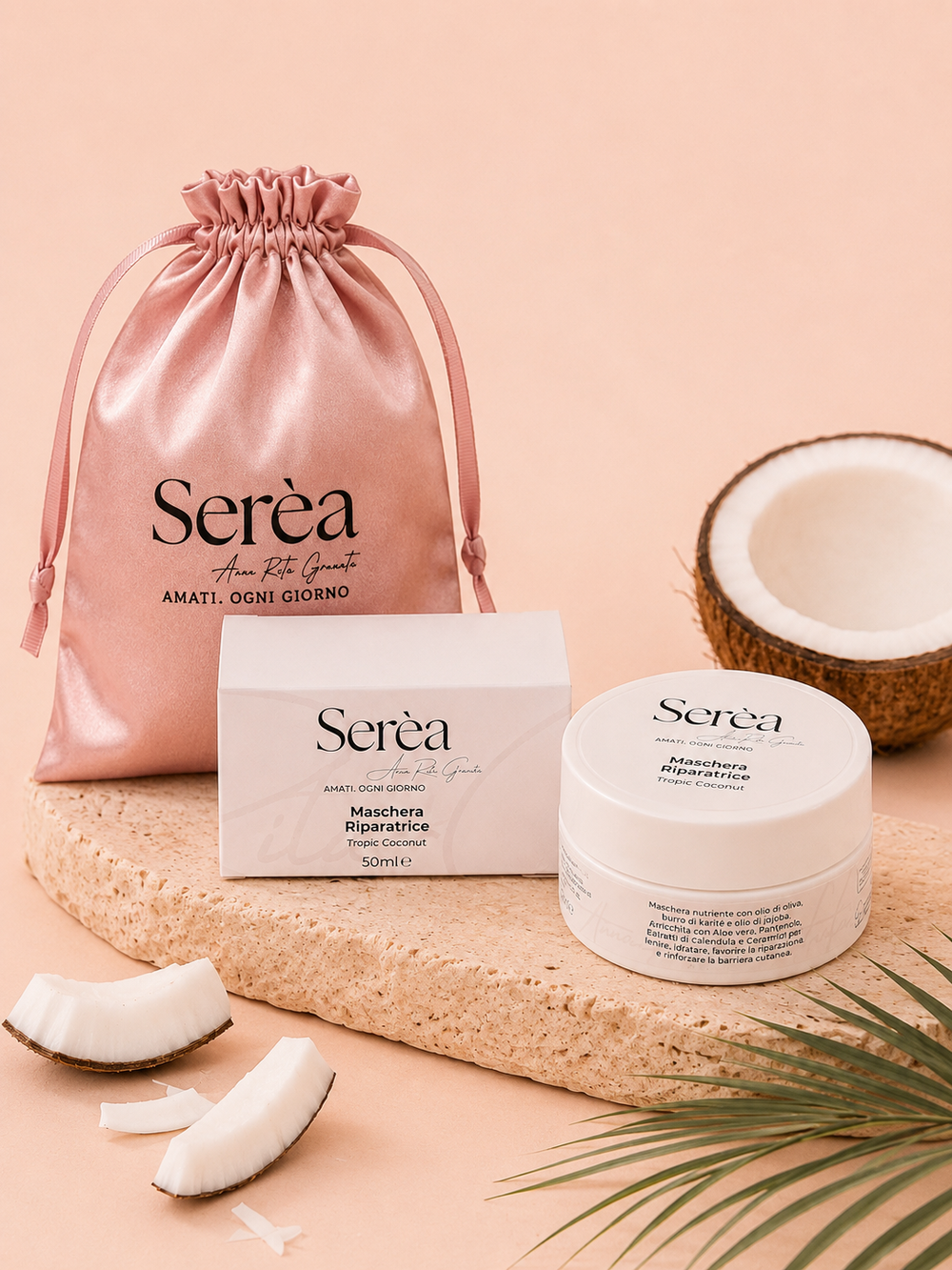 Maschera viso riparatrice - Tropic Coconut