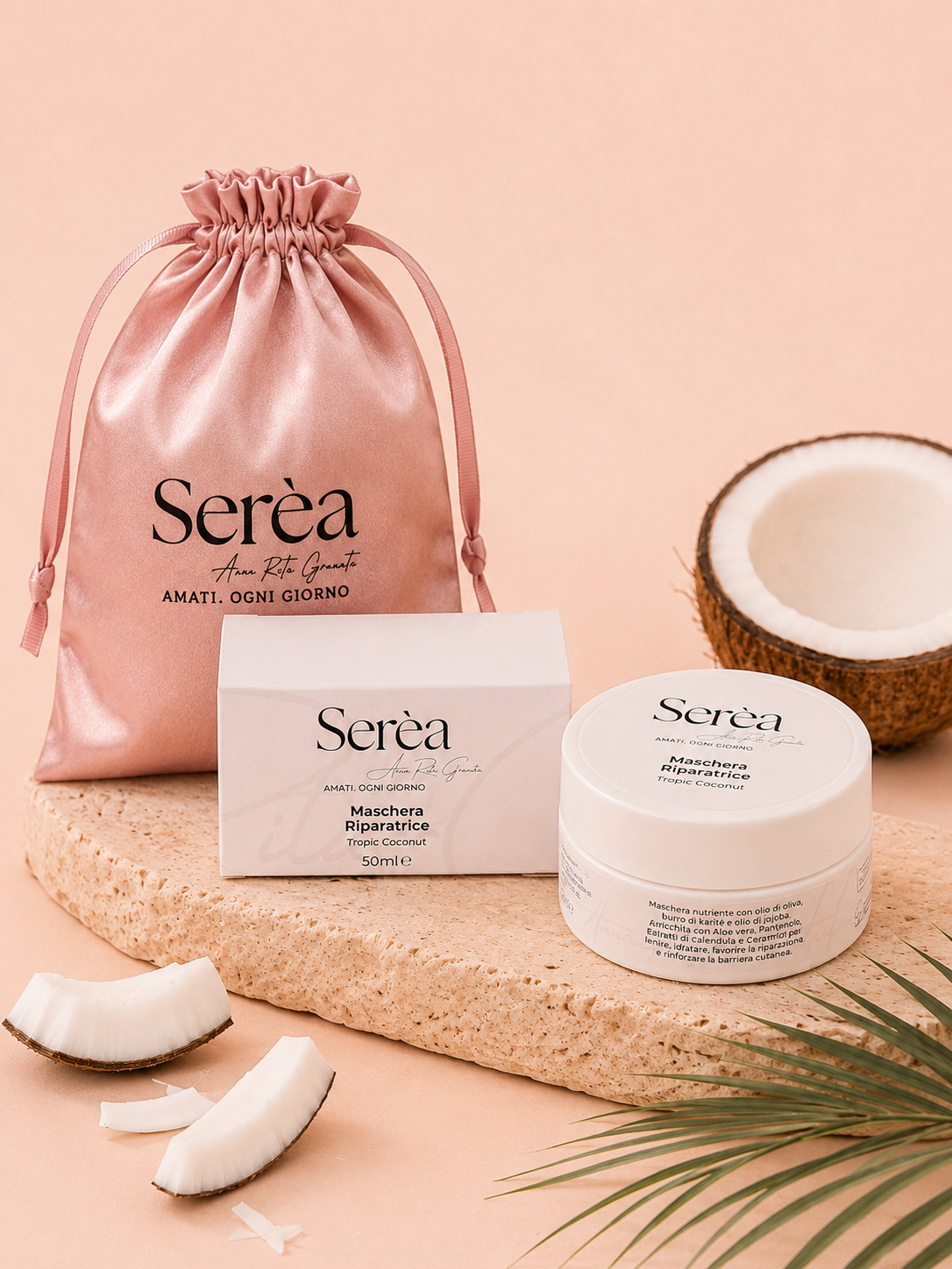 Maschera viso riparatrice - Tropic Coconut